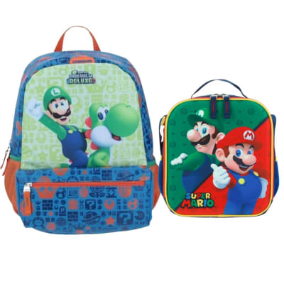 Pack Mochila y lonchera Luigui Mario Bros Oficio1