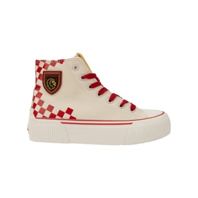 Zapatillas Urbanas Botin Mujer Harry Potter Gryffindor Blanco1