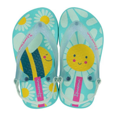 Sandalias Bebe Ipanema Abejita Celeste1