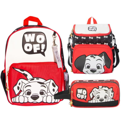 Mochila Nido + Lonchera + Cartuchera 101 Dalmatas1