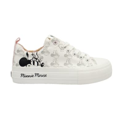 Zapatillas Mujer Urbanas Minnie Mouse Blanco1