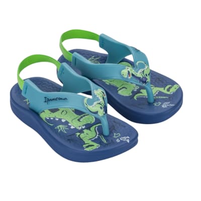 Sandalias Bebe Dinosaurios Ipanema Azul1