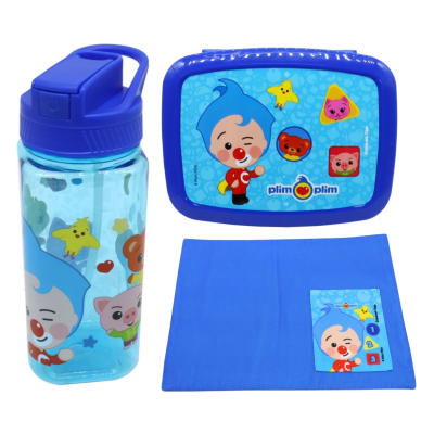 Pack Escolar Plim Plim Tomatodo 500ml + Taper con Divisiones + Individual1