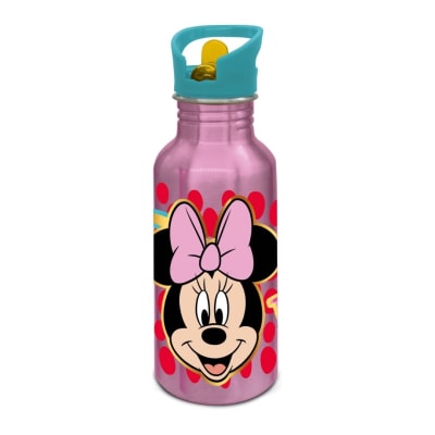 Tomatodo Escolar Botella Con Cañita Minnie Aluminio 545 ML1