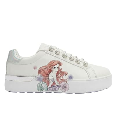Zapatillas Mujer Ariel La Sirenita Blanco1