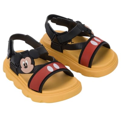 Sandalias Bebe Playeras Mickey Mouse Amarilo1