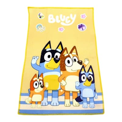 Set de Toallas Escolar x2 Bluey Amarillo / Azul 28x36cm1