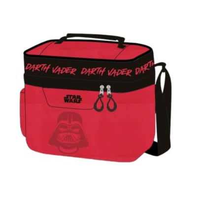 Star Wars Darth Vader Lonchera Rojo – Estilo oscuro con mascara frontal1