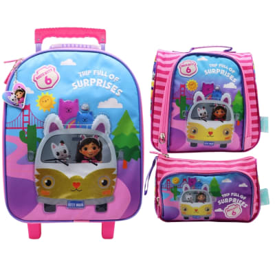 Pack Escolar Maleta Gabby Dollhouse La Pelicula Nido1