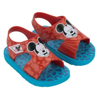 Sandalias Bebe Playeras Mickey Mouse Rojo1