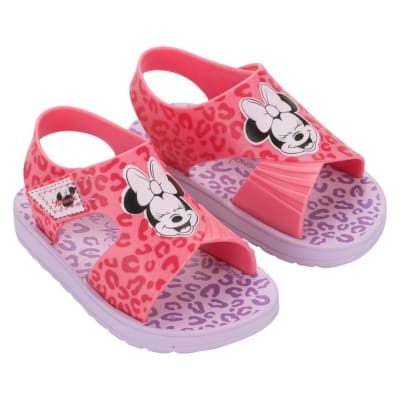 Sandalias Bebe Playeras Minnie Mouse Lila1