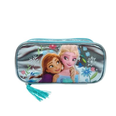 Cartuchera Escolar Frozen Celeste1