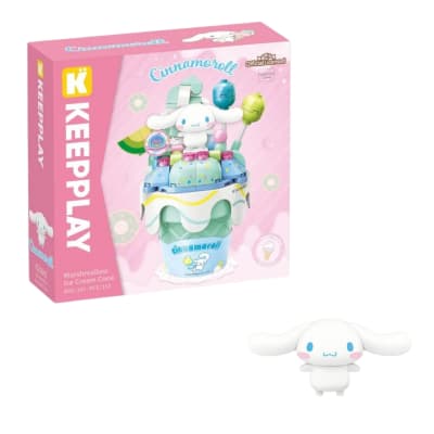 Keeppley Sanrio Cinnamoroll - Set Armable Cono Crujiente Algodón de Azúcar1