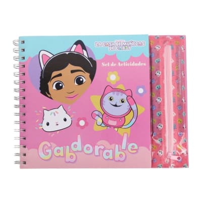 Cuaderno Set para Colorear Anillado Artesco Gabby Dollhouse1