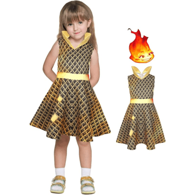 Disfraz Niña Ember Elementos Pixar1