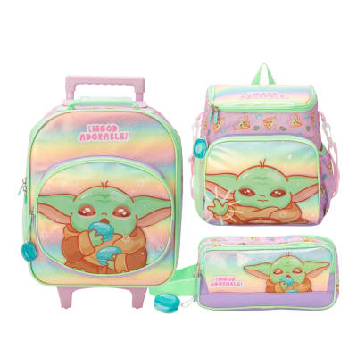 Pack Escolar Maleta Baby Yoda Star Wars Niña Nido1
