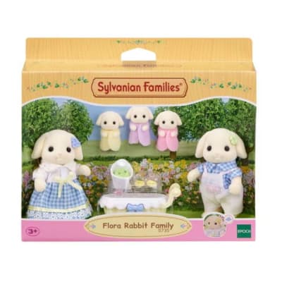 Juguete Sylvanian Ternurines Familia Conejo Flor1