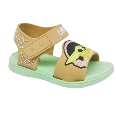 Sandalias Niño Playera Baby Yoda Star Wars Verde1