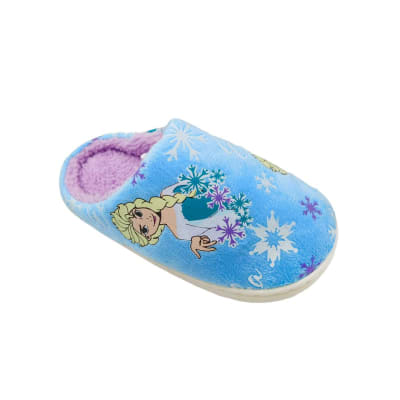 Pantuflas Niña Frozen Celeste1