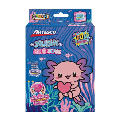 Pack Creativo Artesco Squishy Axolove Ajolote1