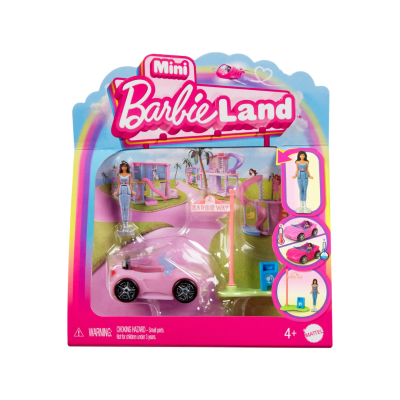 Mini BarbieLand Juego de muñeca y vehículo1