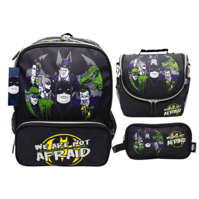 Pack Escolar Mochila Oficio Premium Villanos DC Comics Juvenil1