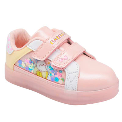 Zapatillas Niña Casual Bananya Gatitos Rosado1