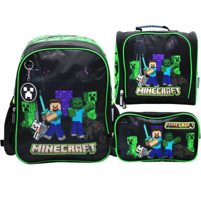 Pack Escolar Mochila Minecraft Oficio1