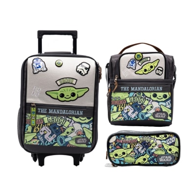 Pack Escolar Maleta Baby Yoda Mandalorian Oficio1
