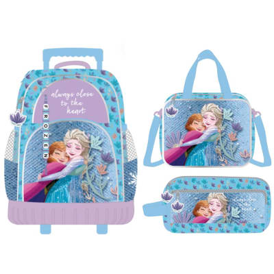 Pack Escolar Mochirueda Oficio Disney Frozen Peluche1