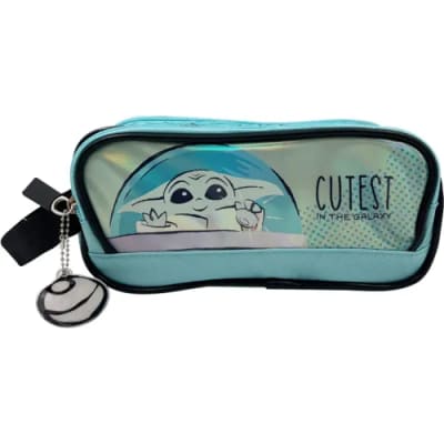 Cartuchera Escolar Baby Yoda Star Wars Celeste1