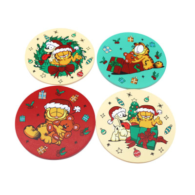 Set de Posavasos Navidad x4 Garfield1