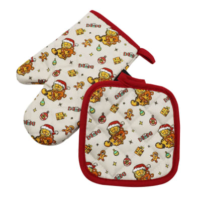 Guante y Toma Olla de Cocina Niño Garfield1
