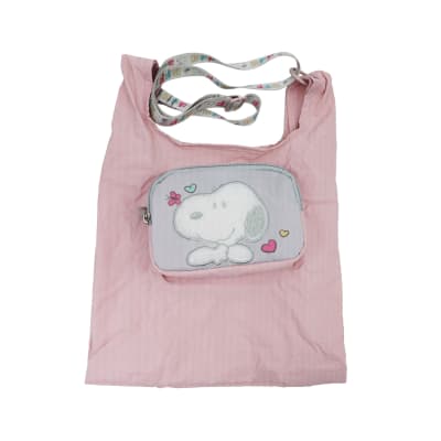 Bolso + Estuche Snoopy Rosado1