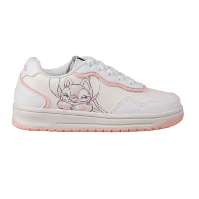 Zapatilla Mujer Casual Angel Stitch Blanco Rosado1