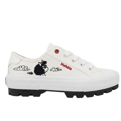 Zapatillas Urbanas Mujer Mafalda Crema1