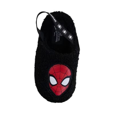 Pantuflas Niño Spiderman Negro1