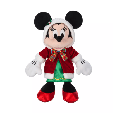 Peluche Mediano Disney Store Minnie Mouse Navidad 20241