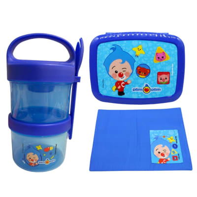 Pack Escolar Plim Plim Snack 720ml + Taper Bento + Individual1