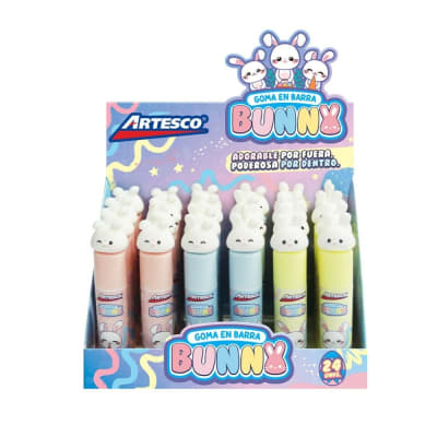 Goma en Barra Artesco Bunny Conejito Sticky 9g 1 Unidad Diseño Aleatorio1