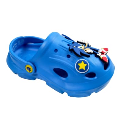 Sandalias Niño Clog Casual Sonic Azul1