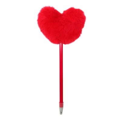 Lapicero Artesco Corazon Fluff Love Rojo1