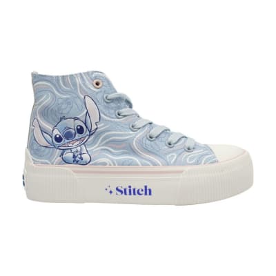 Zapatillas Mujer Urbanas Botin Stitch Celeste Rosado1