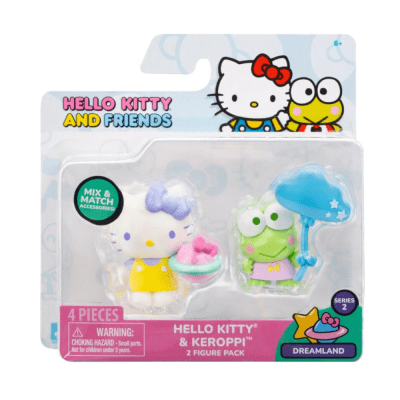 Pack - 2 figuras Hello Kitty y Keroppi1
