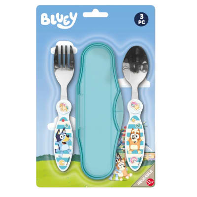 Set de Cubiertos Escolar Bluey1