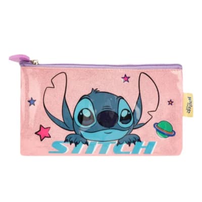 Cartuchera Escolar Aseo Stitch Rosado1
