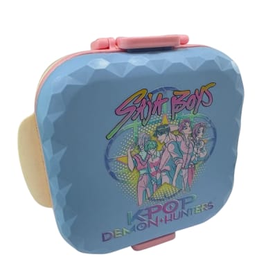 Taper Bento Guerreras Kpop Saja Boys Celeste Pastel1