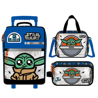 Pack Escolar Maleta Oficio Premium Disney Baby Yoda Azul1