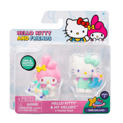 Pack x 2 figuras Hello Kitty y Melody1