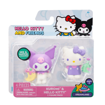 Pack x 2 figuras Hello Kitty y Kuromi1